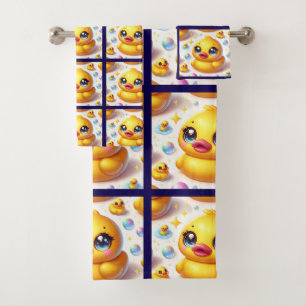 Ensemble de serviettes de bain en caoutchouc pour