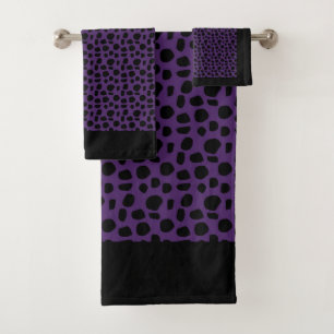 Ensemble de serviettes de bain en coton blanc Leop