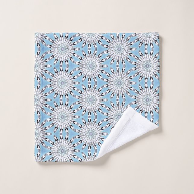 Ensemble de serviettes de bain en fleurs indigènes (Gant de toilette)