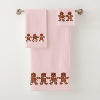 Ensemble de serviettes de bain en pain d'épice de