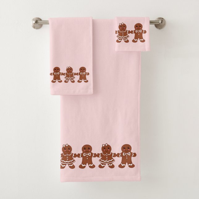 Ensemble de serviettes de bain en pain d'épice de  (En situation)