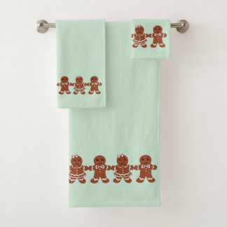 Ensemble de serviettes de bain en pain d'épice de