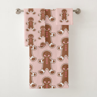 Ensemble de serviettes de bain en pain d'épice de