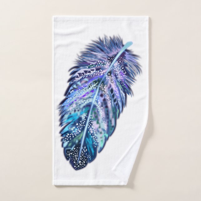 Ensemble de serviettes de bain en plumes - Couleur (Serviette à main)