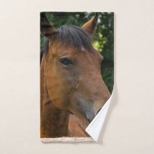 Ensemble de serviettes de bain en portrait de chev