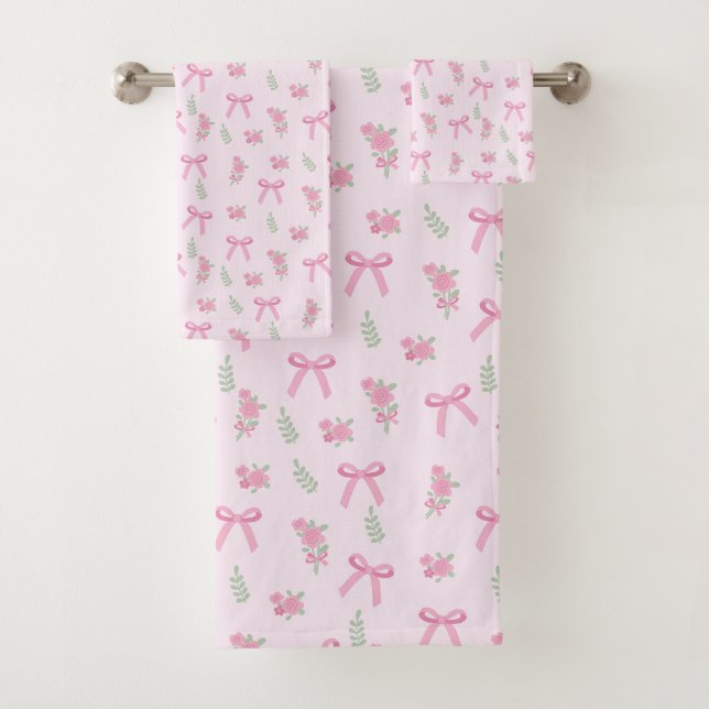Ensemble de serviettes de bain esthétiques Coquett (En situation)