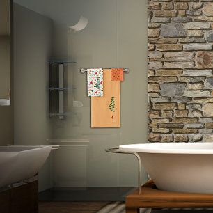 Ensemble de serviettes de bain fleur sauvage vert