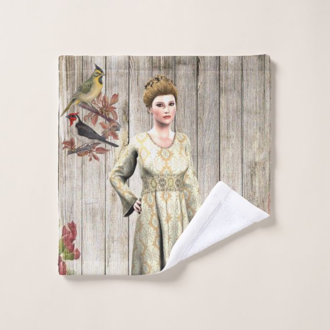 Ensemble de serviettes de bain Floral victorien (Gant de toilette)