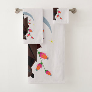 Ensemble de serviettes de bain Fox volant