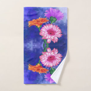 Ensemble de serviettes de bain Gerberas trois coul