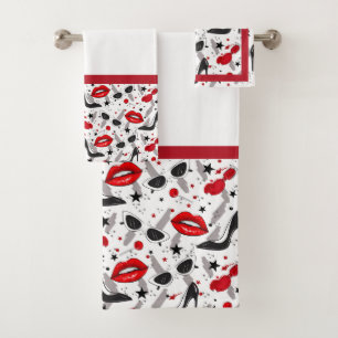 Ensemble de serviettes de bain Glam années 50