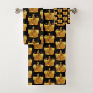 Ensemble de serviettes de bain Golden Crowns