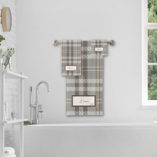 Ensemble de serviettes de bain gris nuage moderne