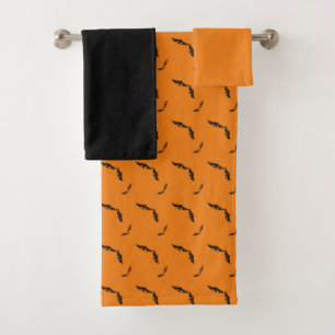Ensemble de serviettes de bain Halloween/chauve-so