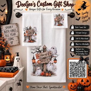 Ensemble de serviettes de bain Halloween effrayant
