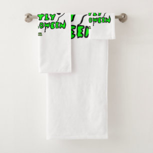 Ensemble de serviettes de bain Halloween Ghoost
