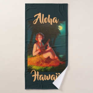 Ensemble de serviettes de bain Hawaï fille avec uk