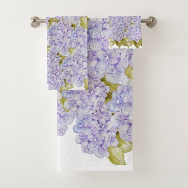 Ensemble de serviettes de bain Hydrangea Shades Of (En situation)
