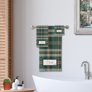 Ensemble de serviettes de bain Juniper Plaid moder