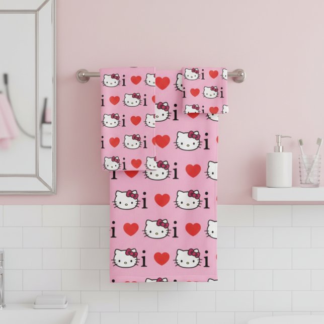 Ensemble de serviettes de bain Kitty (Créateur téléchargé)