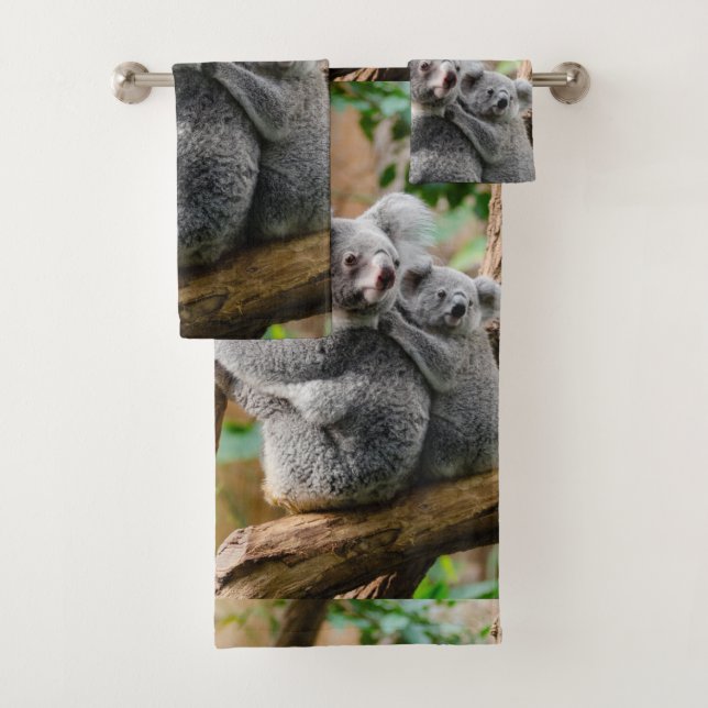 Ensemble de serviettes de bain Koala Bears (En situation)