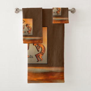 Ensemble de serviettes de bain Kokopelli Sud-Ouest