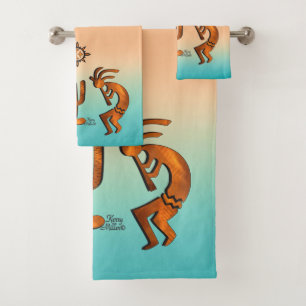 Ensemble de serviettes de bain Kokopelli Sud-Ouest