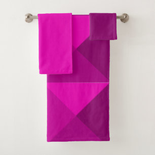 Ensemble de serviettes de bain Magenta Pyramides
