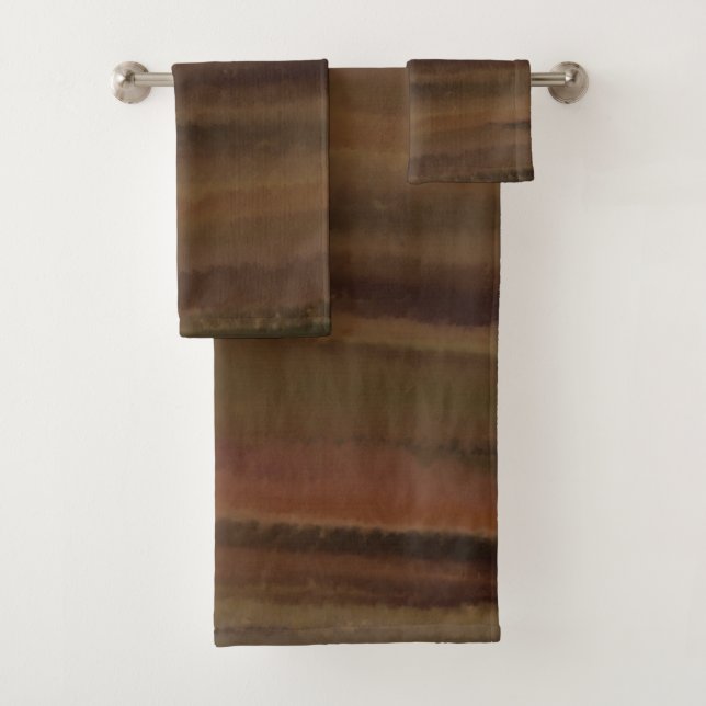 Ensemble de serviettes de bain Marron est ma coule (En situation)