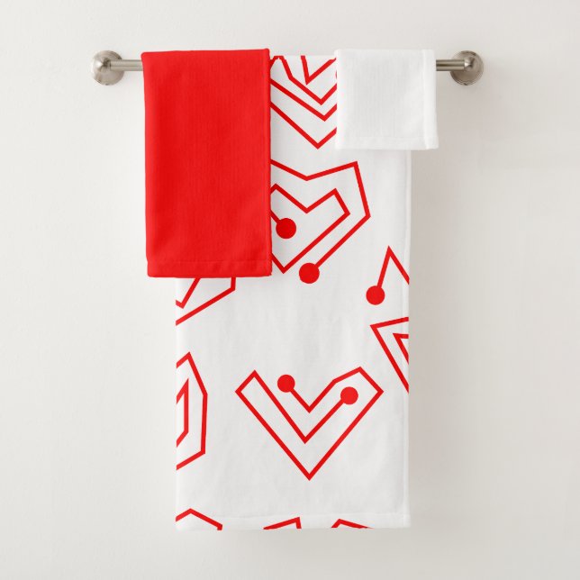Ensemble de serviettes de bain Mazes Valentine (En situation)