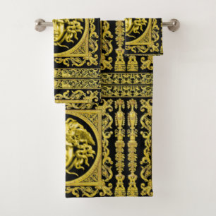 Ensemble de serviettes de bain Méduse dorée