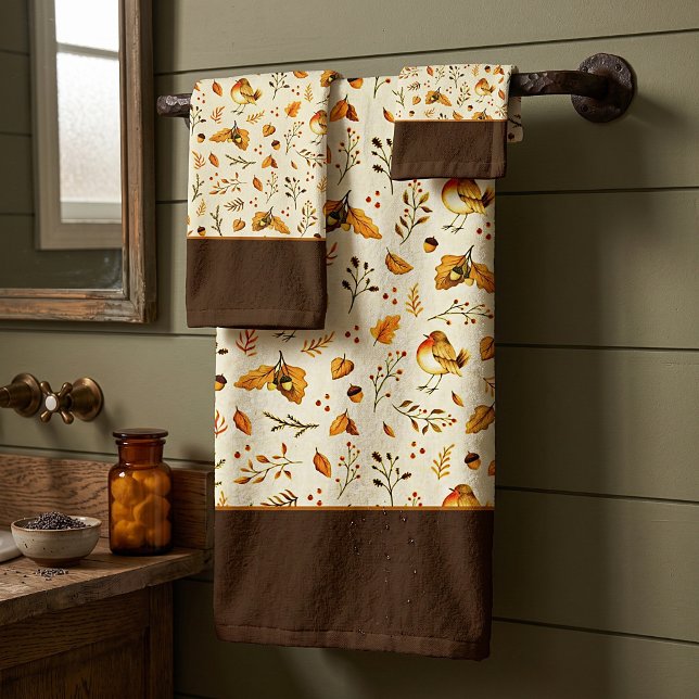 ensemble de serviettes de bain mélange d'automne (Créateur téléchargé)