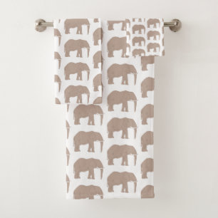 Ensemble de serviettes de bain Motif Elephant Safa