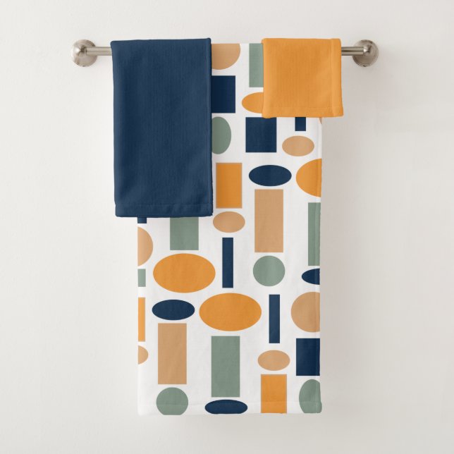 Ensemble de serviettes de bain Motif en forme (En situation)