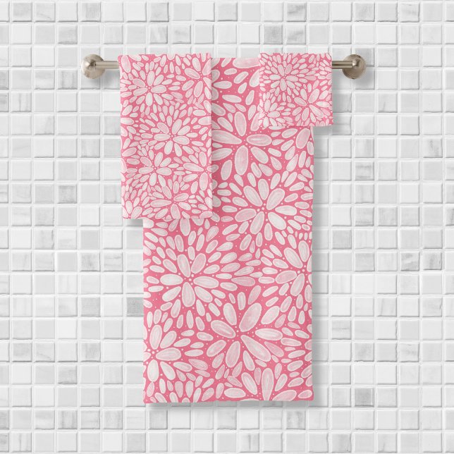 Ensemble de serviettes de bain Motif Floral Bloom (Créateur téléchargé)