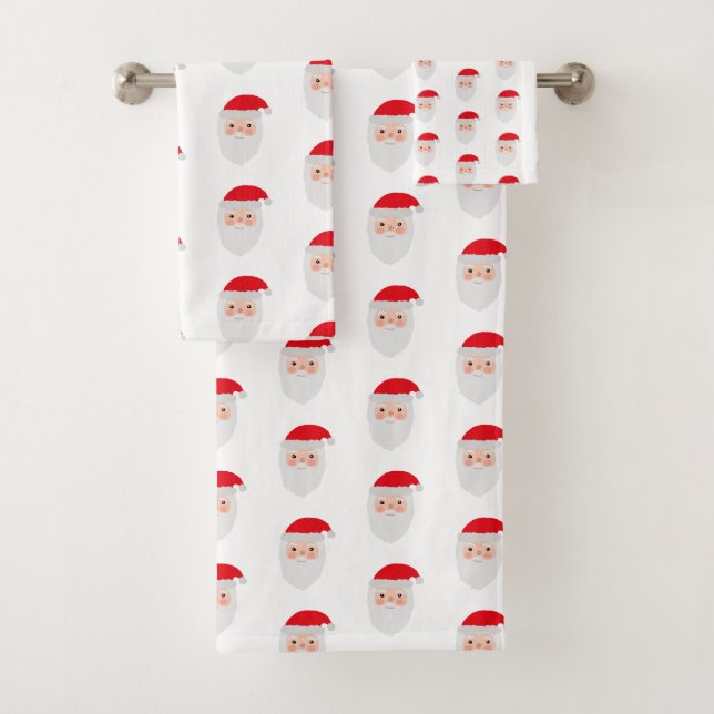 Ensemble de serviettes de bain Motif père Noël Pai (En situation)