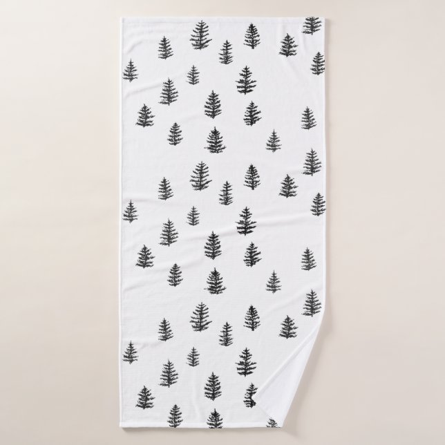 Ensemble de serviettes de bain Motif Tree Mountain (Serviette de bain)