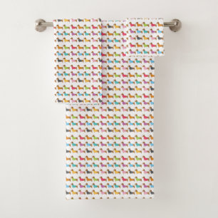 Ensemble De Serviettes De Bain Multicolore