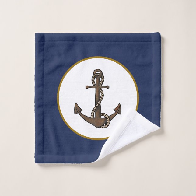 Ensemble de serviettes de bain nautiques KiniArt A (Gant de toilette)