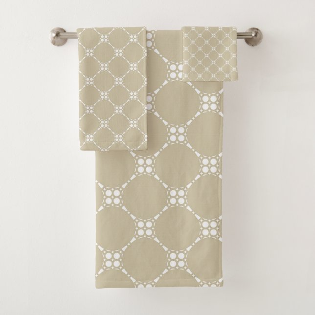 Ensemble de serviettes de bain "Neutral Rhomb Shap (En situation)