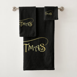 Ensemble de serviettes de bain Noir & Or