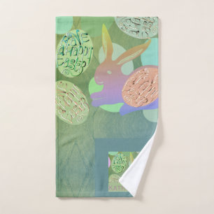 Ensemble de serviettes de bain oeufs de lapin de P