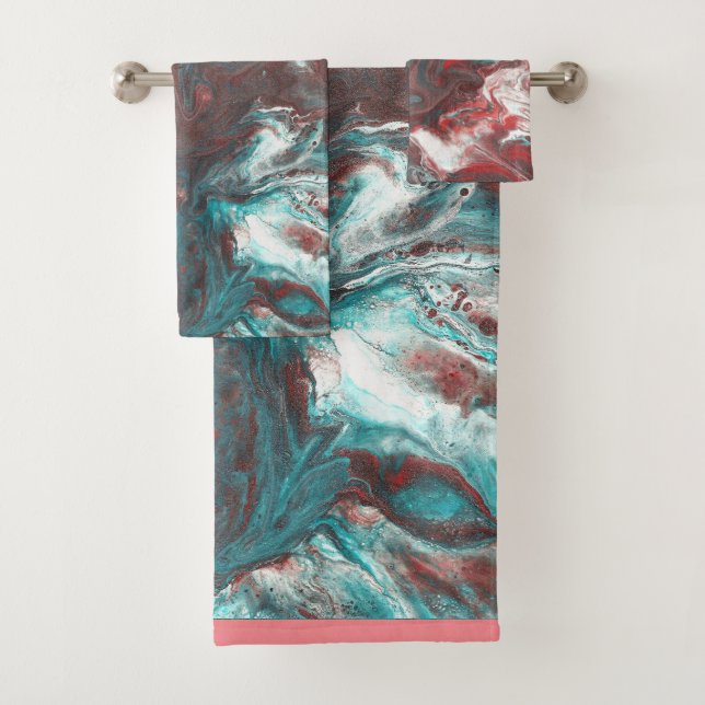 Ensemble de serviettes de bain Pacific Boils Over  (En situation)