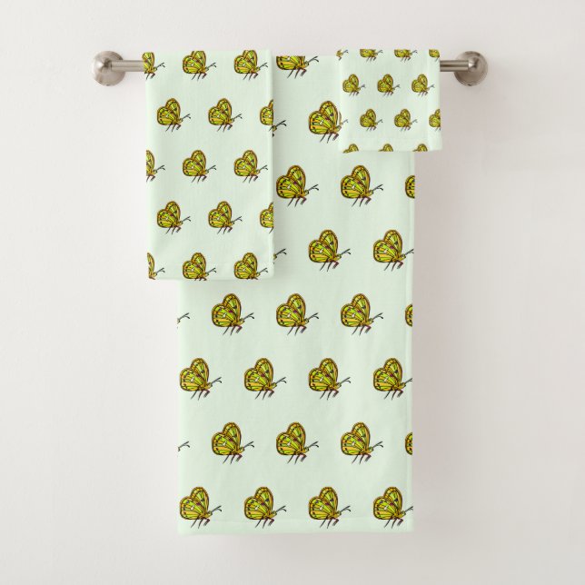 Ensemble de serviettes de bain papillon - Choisir  (En situation)