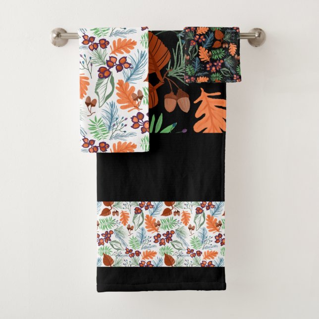 Ensemble de serviettes de bain parfumées à la forê (En situation)