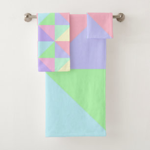 Ensemble de serviettes de bain Pastels