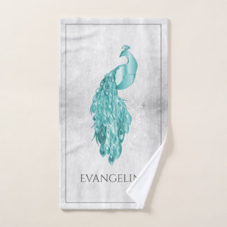 Ensemble de serviettes de bain Peacock turquoise