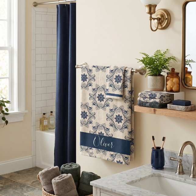 Ensemble de serviettes de bain personnalisées avec (Créateur téléchargé)