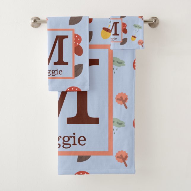 Ensemble de serviettes de bain personnalisées pour (En situation)