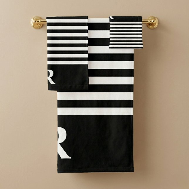 Ensemble de serviettes de bain personnalisées rayu (Créateur téléchargé)